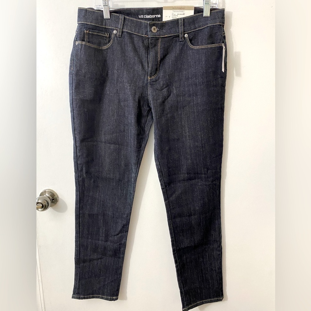 Liz Claiborne boyfriend skinny jeans pants Sz 10 new. Z-21